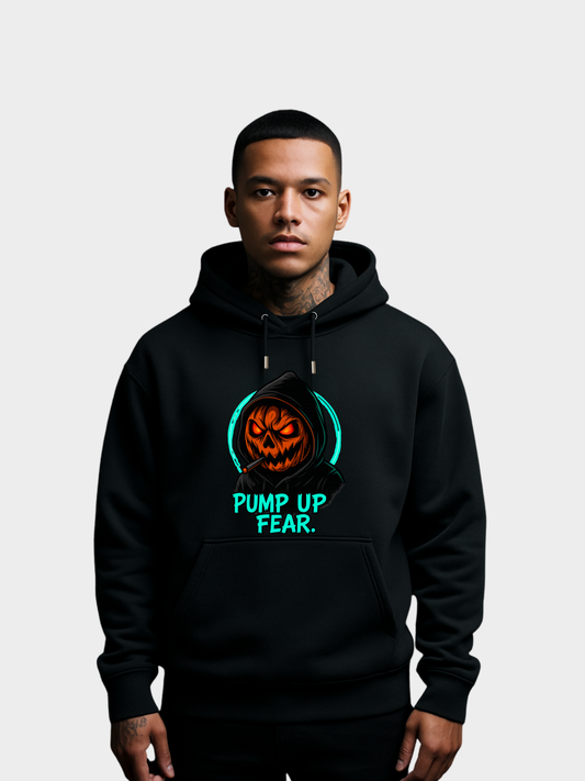 Pump Up Fear Hoodie – Bio Unisex Halloween Hoodie 350 GSM