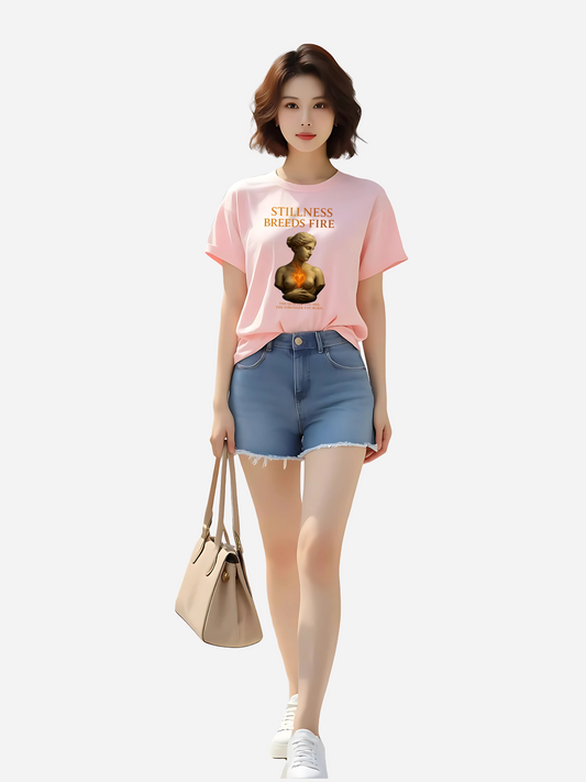 Stillness Breeds Fire T-Shirt – Bio-Baumwolle Damen | Vyfinity
