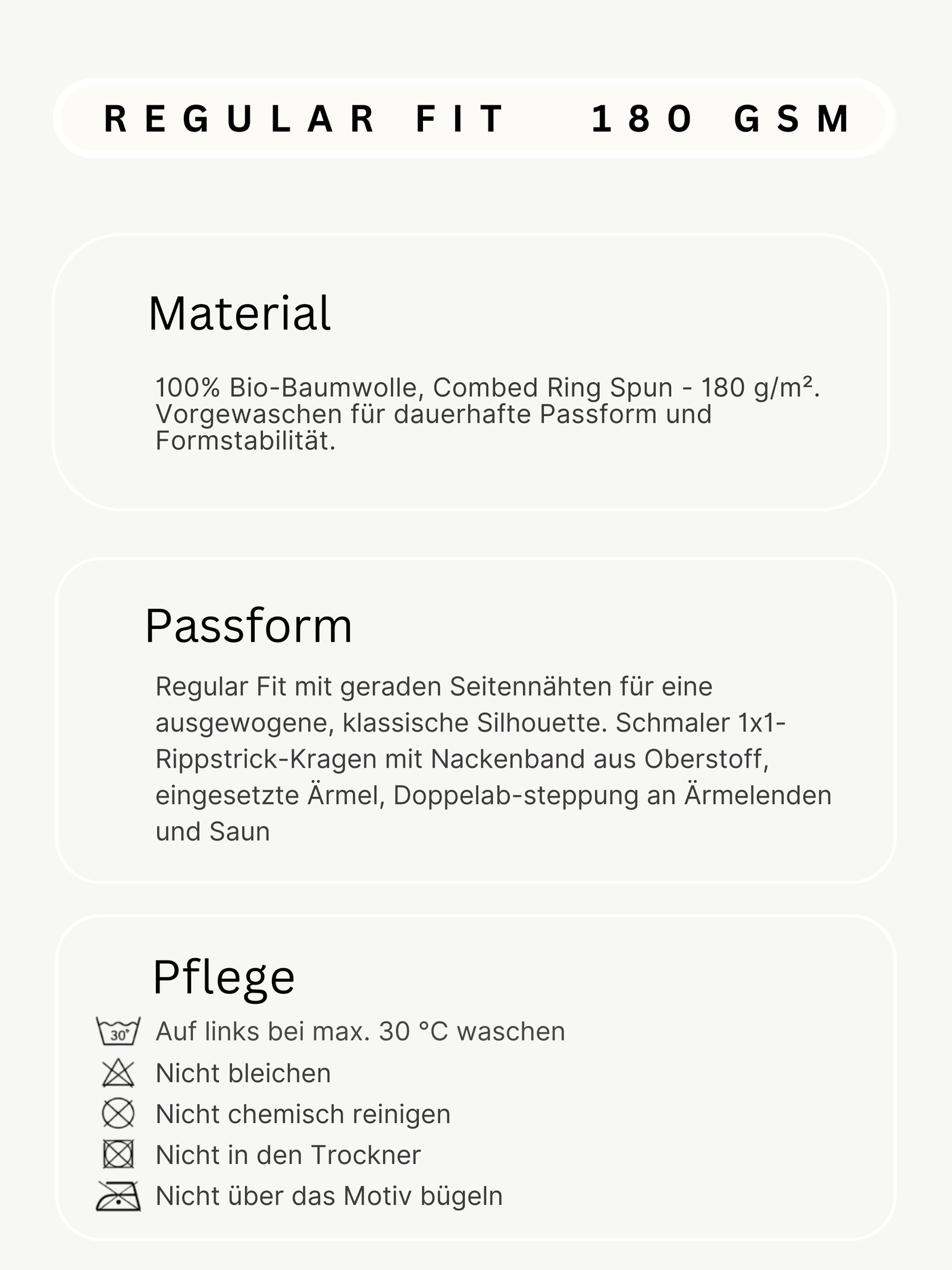 Material & Passform
