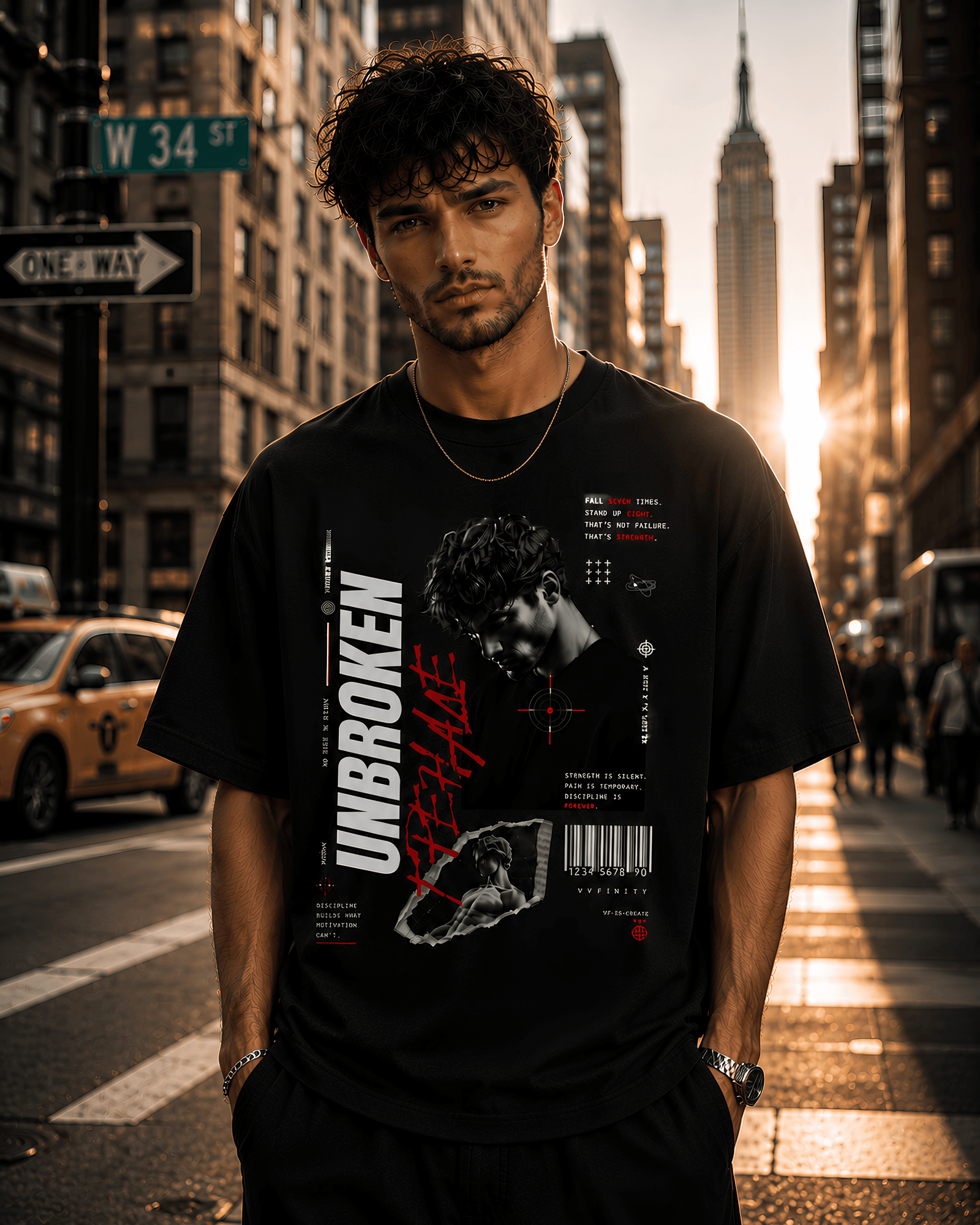 Oversized T-Shirt Herren