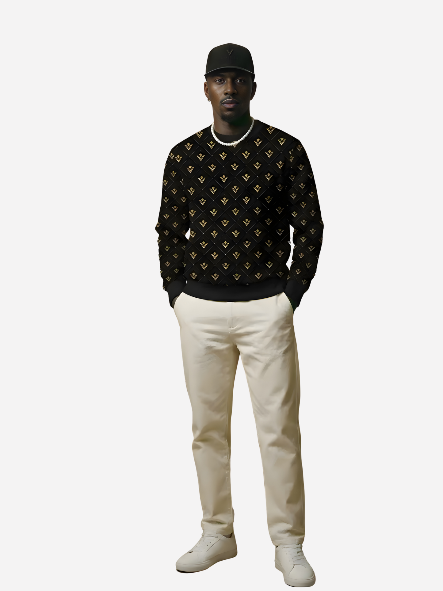 Vyfinity Luxury Monogram Allover Sweatshirt – Premium Streetwear