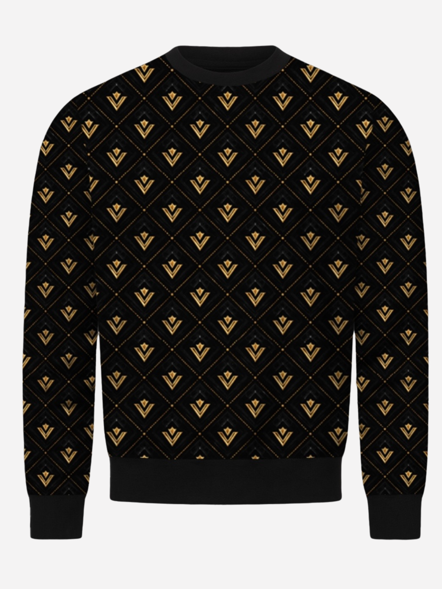 Vyfinity Luxury Monogram Allover Sweatshirt – Premium Streetwear