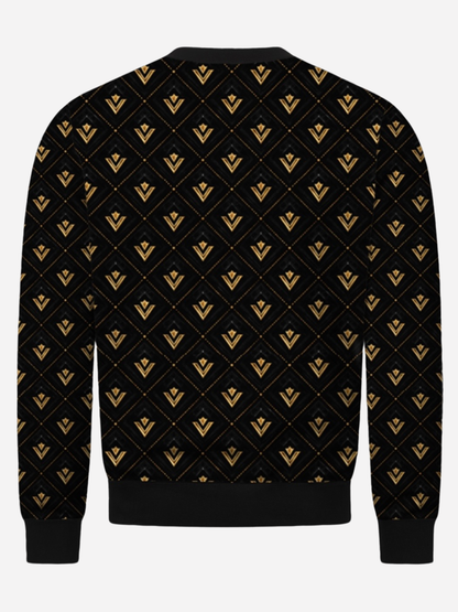 Vyfinity Luxury Monogram Allover Sweatshirt – Premium Streetwear