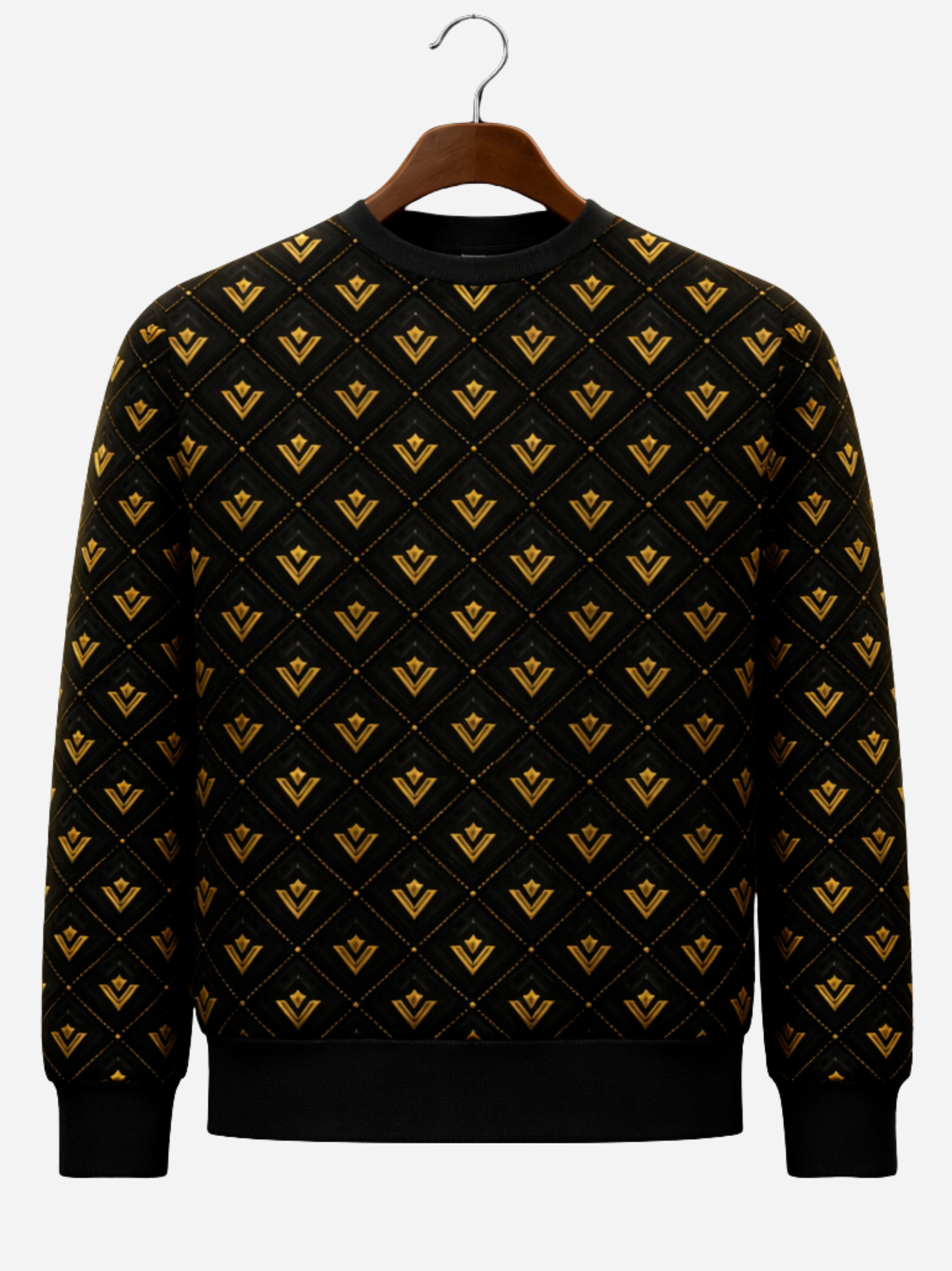 Vyfinity Luxury Monogram Allover Sweatshirt – Premium Streetwear