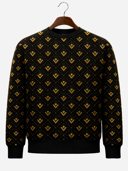 Vyfinity Luxury Monogram Allover Sweatshirt – Premium Streetwear