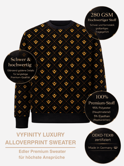 Vyfinity Luxury Monogram Allover Sweatshirt – Premium Streetwear