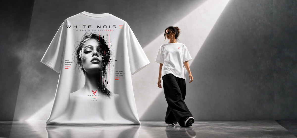 VYFINITY White Noise 215 GSM Heavy T-Shirt Kampagne