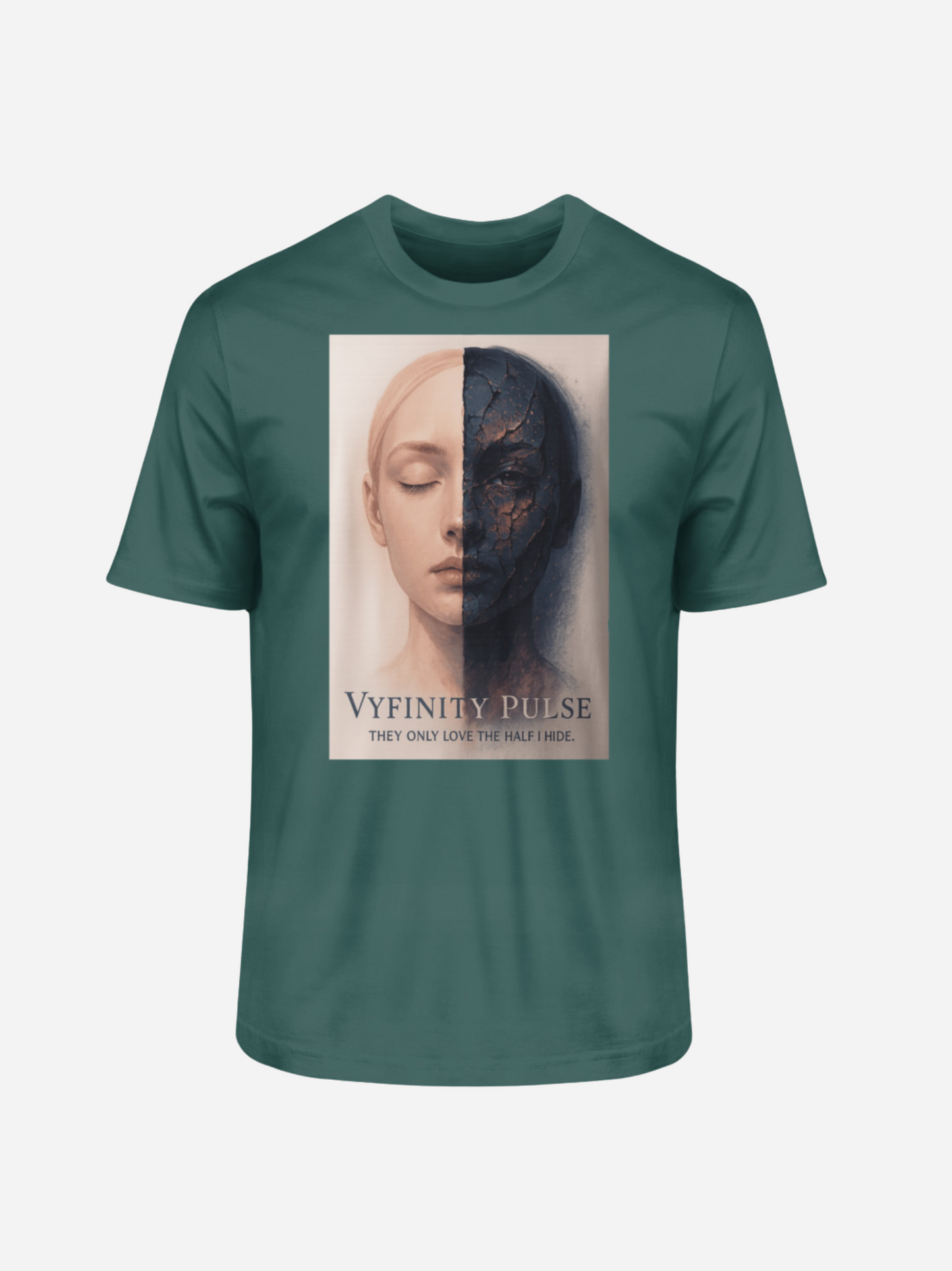 Vyfinity Pulse Unisex Bio T-Shirt – Organic Shirt mit Kunst-Print