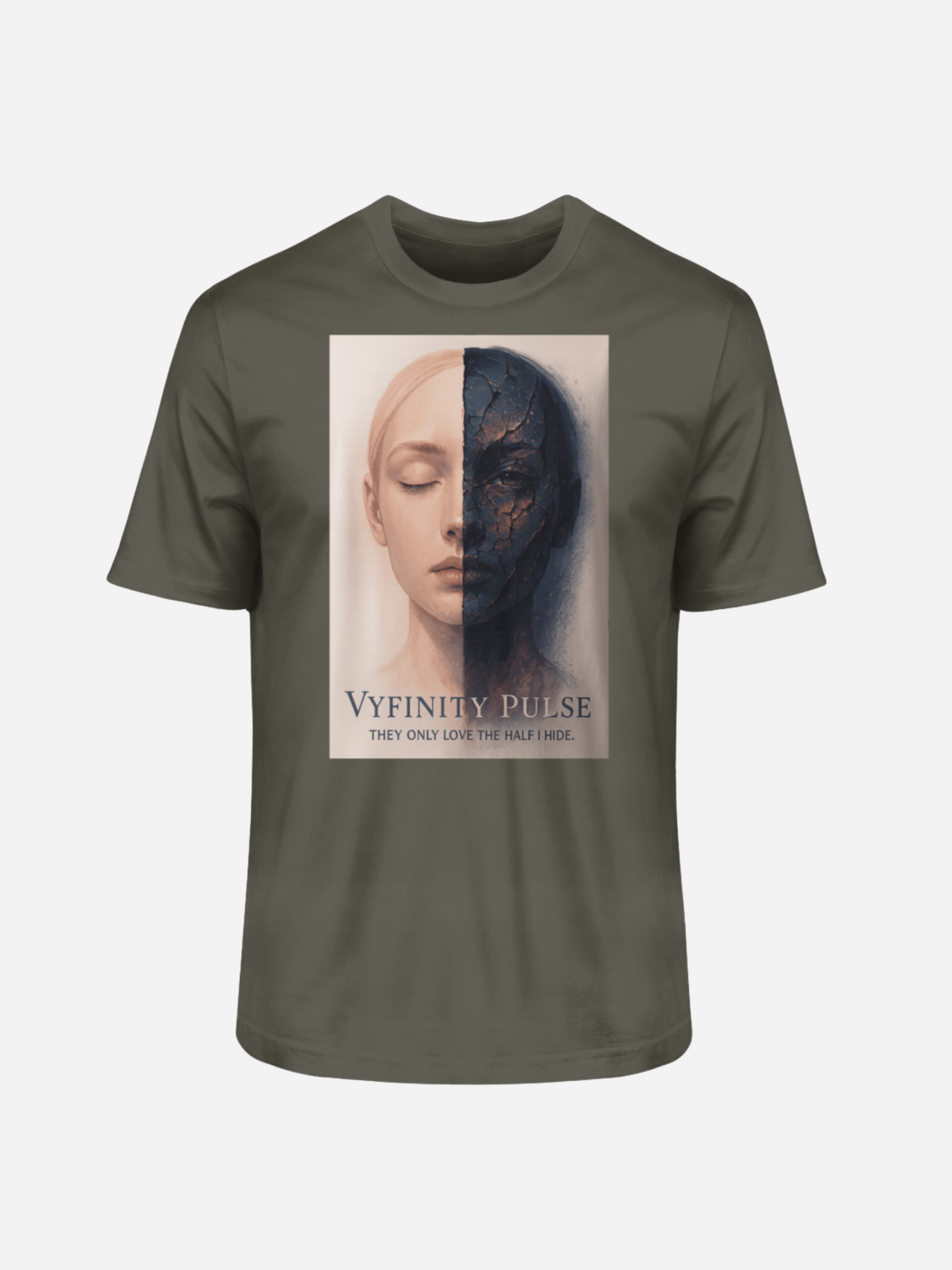 Vyfinity Pulse Unisex Bio T-Shirt – Organic Shirt mit Kunst-Print