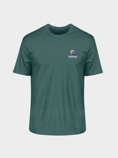 Vyfinity Organic Shirt – Herren Bio-T-Shirt mit weißem Logo
