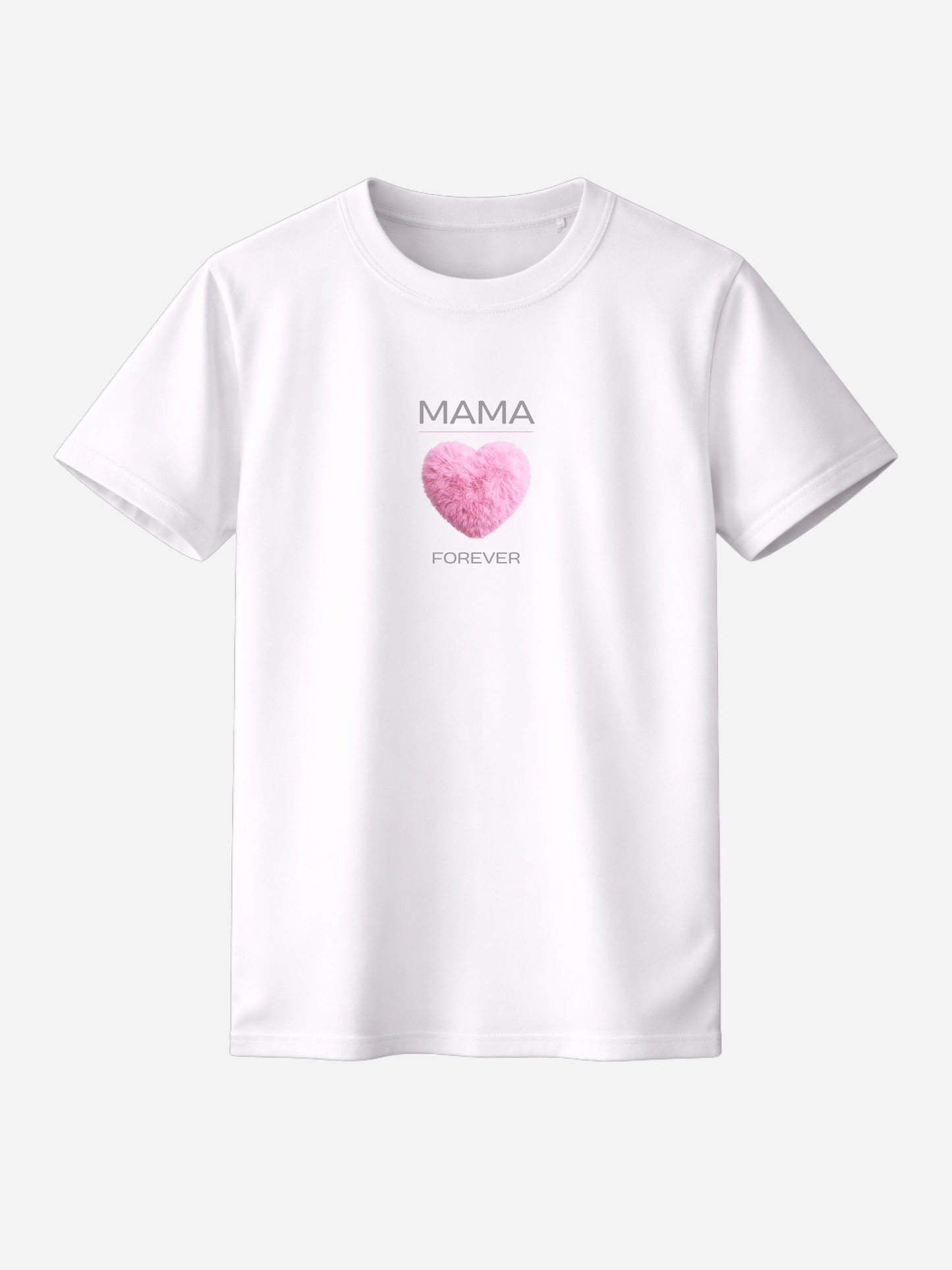 Vyfinity Mama Forever Rosa Herz Relaxed Premium T-Shirt – 215 GSM